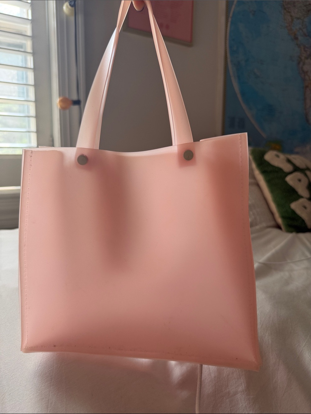 Minimal Pink Tote Bag - Lightweight Everyday Carry
